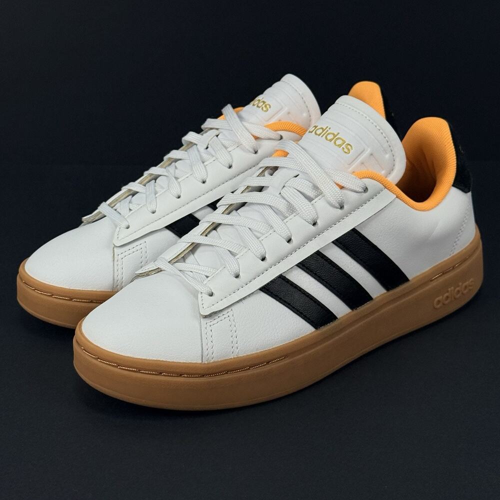 Adidas Grand Court Alpha Women’s Size 8 White Leather Sneakers New
